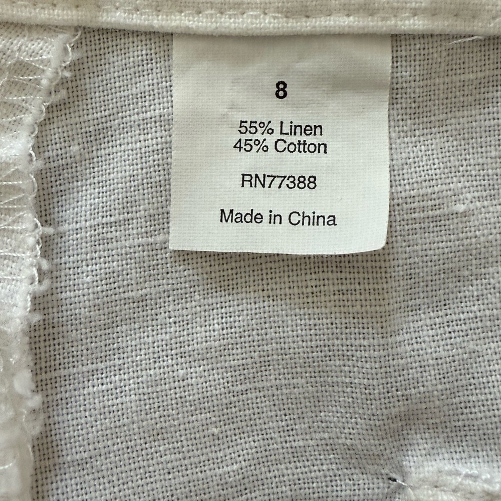 J. Crew Factory White Wide-Leg Trousers - Picture 12 of 13